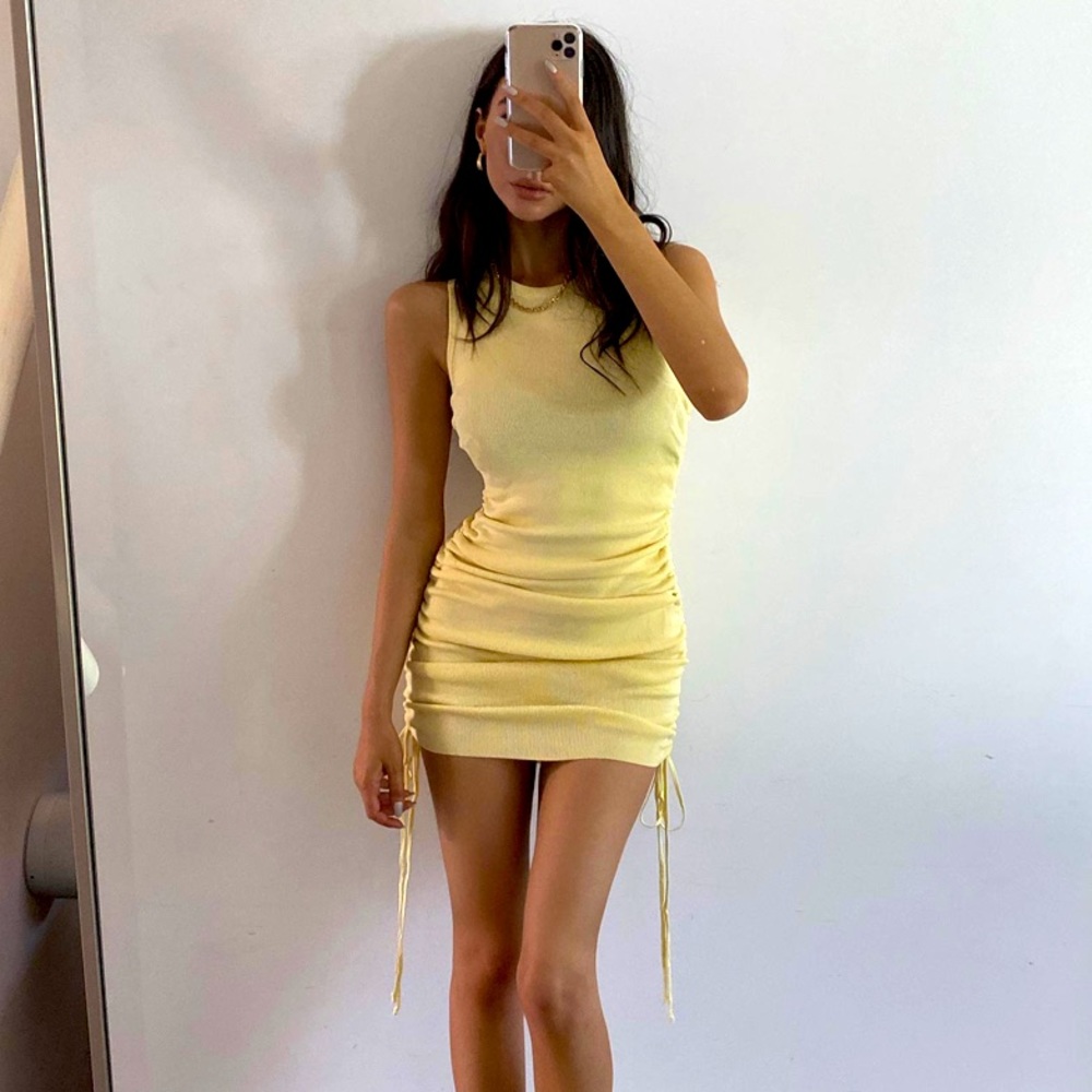 Lioness Military Minds Mini Dress Yellow XXS